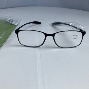 Gabriel + Simone Black Flexi-Grande Reading Glasses Men or Women Frame sz 2.25
